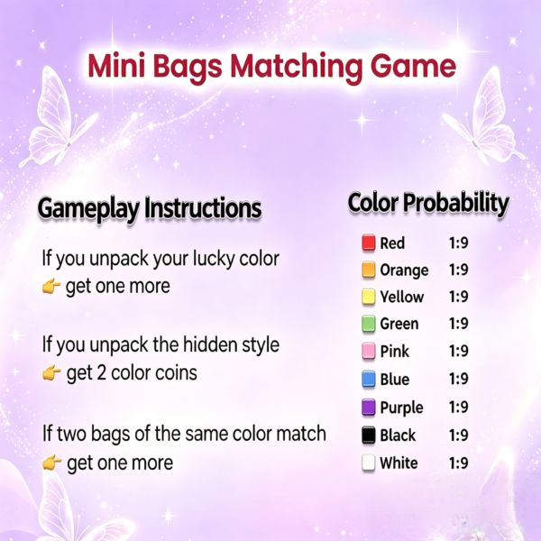 Mini Bags Matching Game