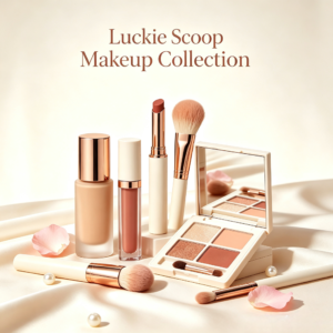 生成Luckie Scoop美妆系列图片 (1)-Photoroom Luckie Scoop Makeup Collection | 8–130+ Beauty & Self-Care Items | Clean Girl ✨ Baddie 💅 Coquette 🎀 Styles
